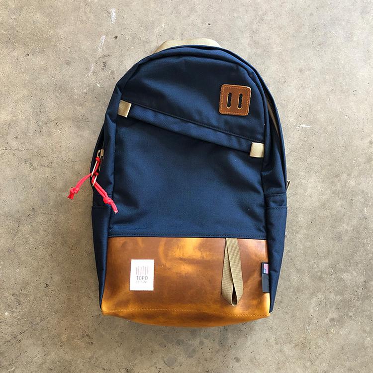 Daypack (Navy/Leather)