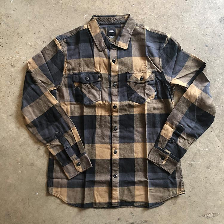 Box L/S Flannel (Dirt/Black)