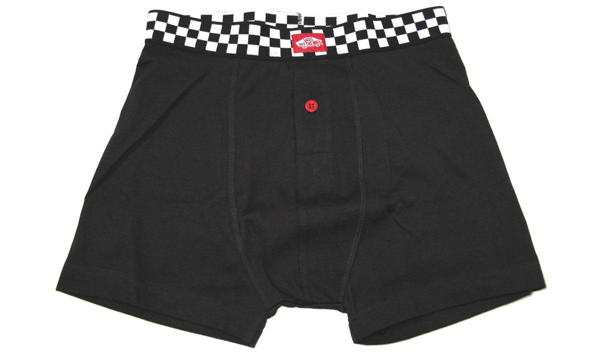 M Checkered Knit Boxer (Black)