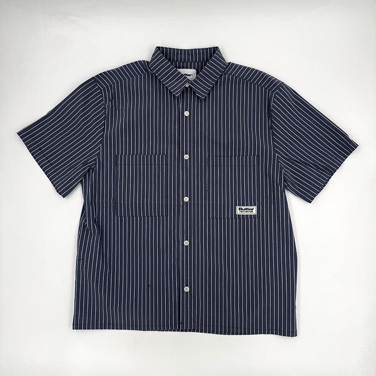 Vertical Stripe S/S (Stone Blue)