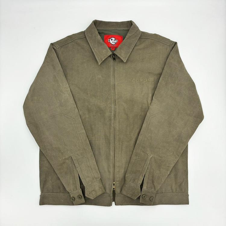 Embossed Work Jacket (Brown)