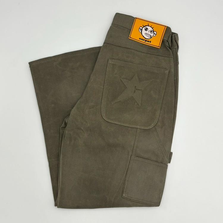 Embossed Work Pant (Brown)