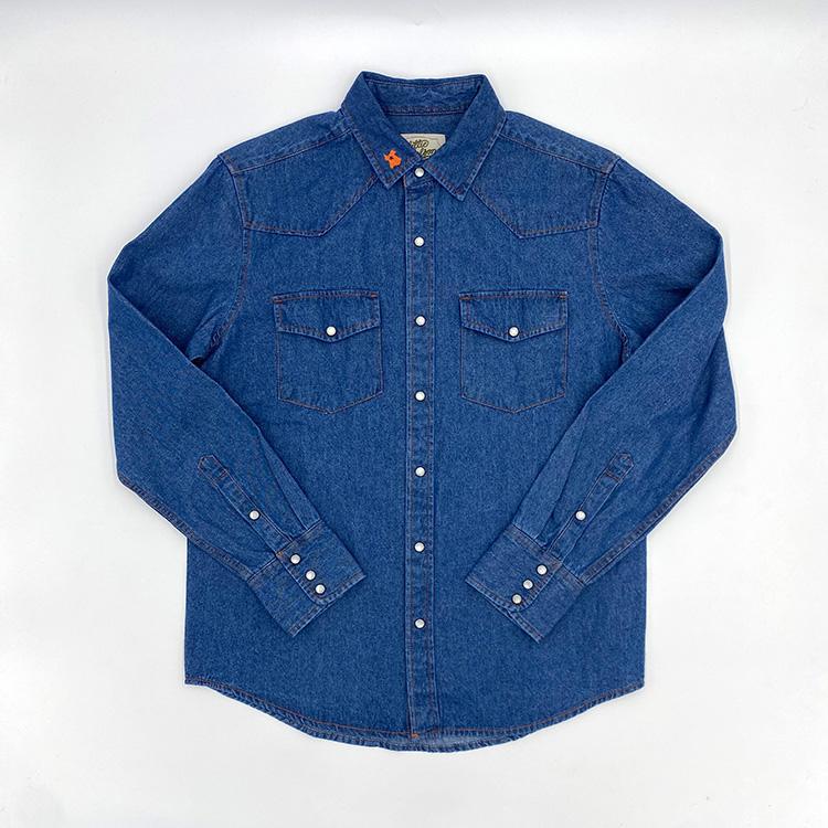 Willie Nelson L/S Woven (Worn Demin)