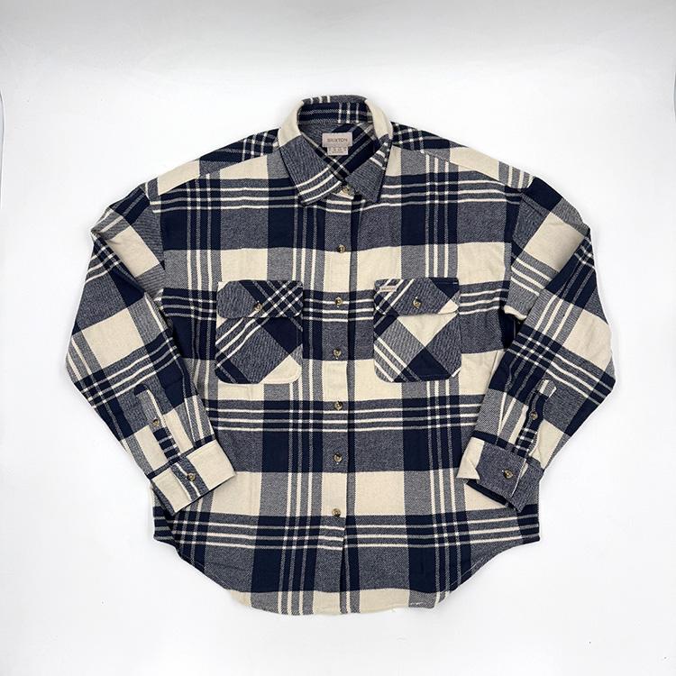 W Bowery Flannel (Azure Blue)
