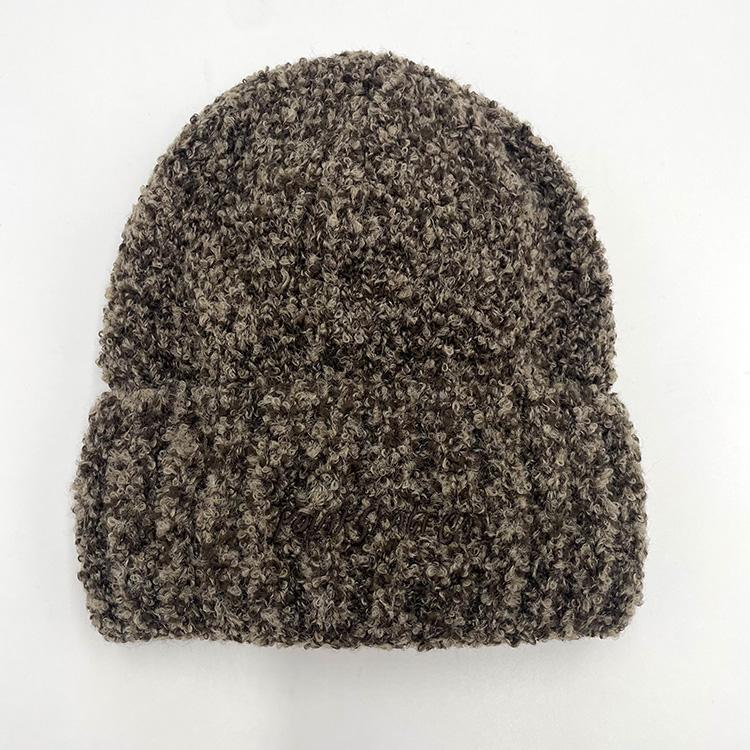 Fluffy Beanie (Brown Melange)